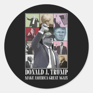 Adesivo Redondo Oficial - Donald Trump Eras