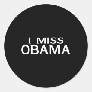 Adesivo Redondo Oficial I Miss Barack Obama T Shirt- Mens, Mulhere