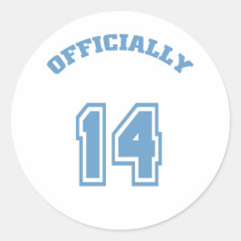 Adesivo Redondo Oficialmente 14