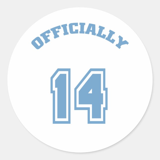 Adesivo Redondo Oficialmente 14 (Frente)