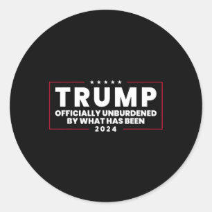 Adesivo Redondo Oficialmente Descarregado Pelo Que Foi Trump Victo