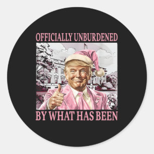 Adesivo Redondo Oficialmente Descarregado Pelo Que Foi Trump Victo
