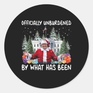 Adesivo Redondo Oficialmente Descarregado Pelo Que Foi Trump Victo