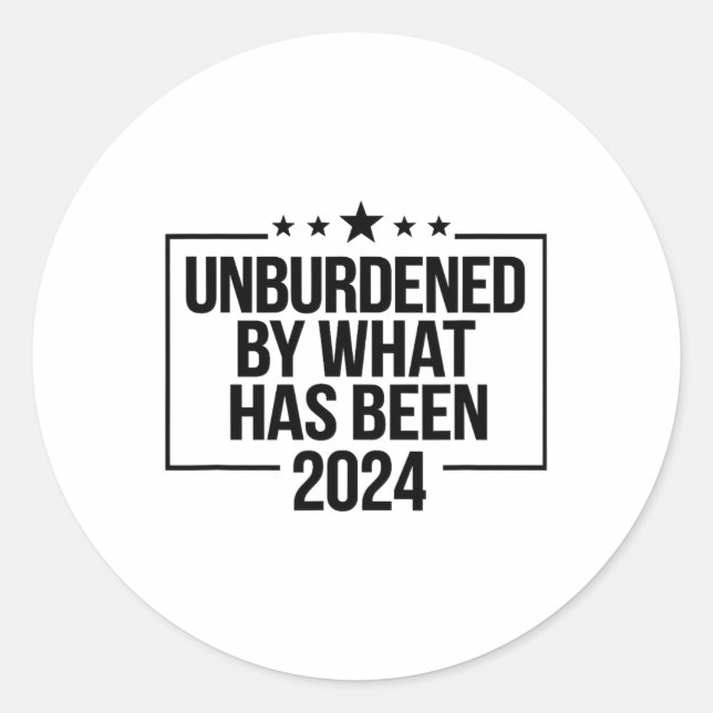 Adesivo Redondo Oficialmente Descarregado Pelo Que Foi Trump Victo (Frente)