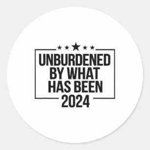 Adesivo Redondo Oficialmente Descarregado Pelo Que Foi Trump Victo