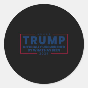 Adesivo Redondo Oficialmente Descarregado Pelo Que Foi Trump Victo