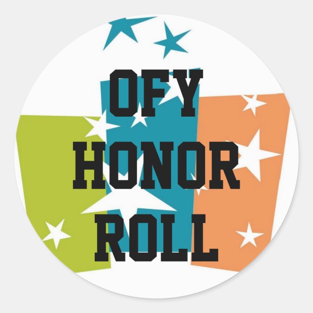 Adesivo Redondo OFY Honor Roll Small (Frente)