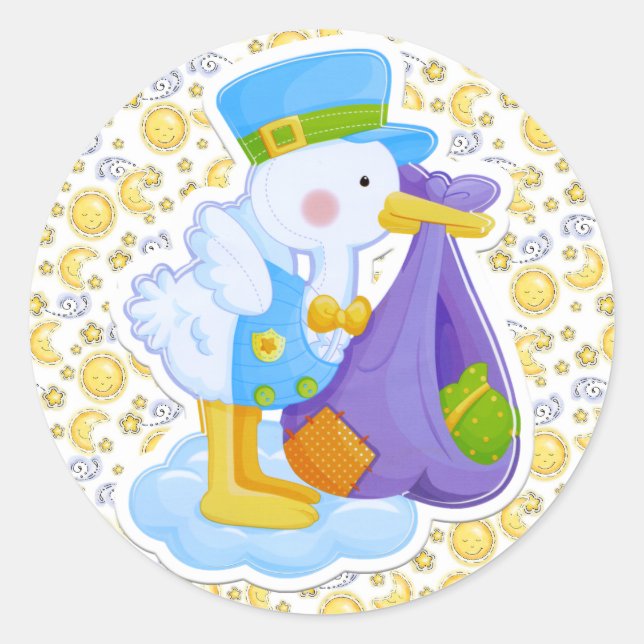 Adesivo Redondo Oh Baby Sticker por SRF (Frente)