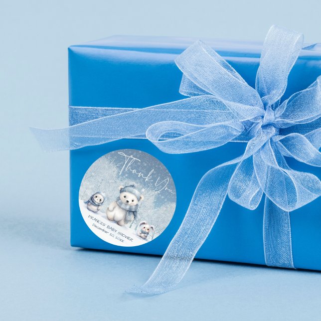 Adesivo Redondo Oh Boy Winter | Chá de fraldas (Criador carregado)