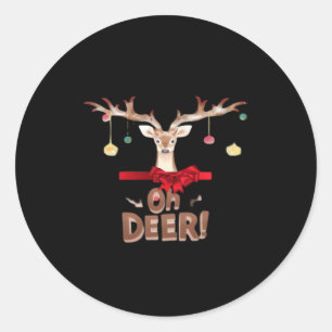 Adesivo Redondo Oh Deer Clássico Vibe