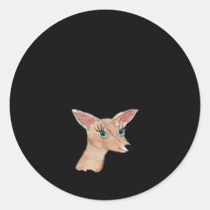 Adesivo Redondo Oh Deer Clean Modern