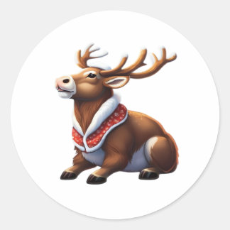 Adesivo Redondo Oh Deer Design Moderno Energético 