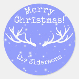 Adesivo Redondo Oh Deer, é o palito de Natal