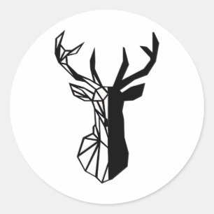Adesivo Redondo Oh Deer Soft Minimal Vibe