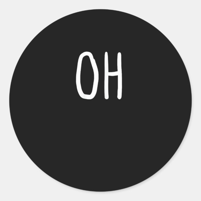 Adesivo Redondo Oh Deer Trendy Halloween Style  (Frente)