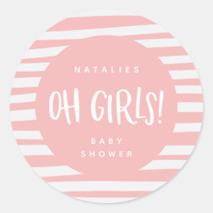 Adesivo Redondo Oh meninas! Obrigado que gêmeo das meninas você