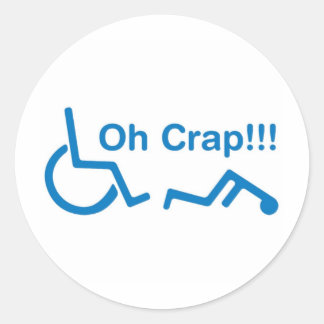 Adesivo Redondo oh merda