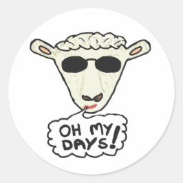 Adesivo Redondo Oh Meus Dias