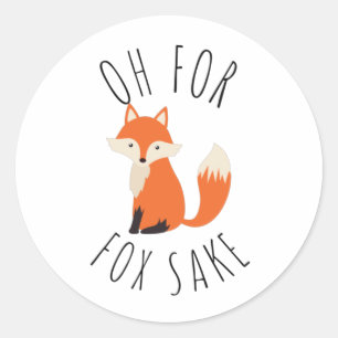 Adesivo Redondo Oh para Fox Sake