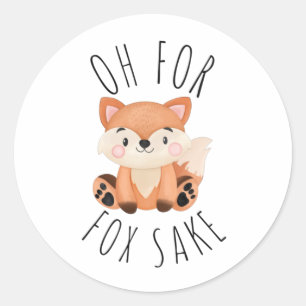 Adesivo Redondo Oh para Fox Sake