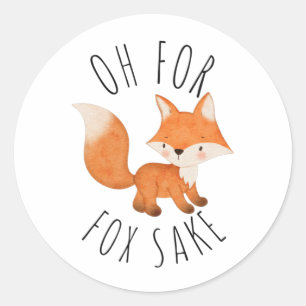 Adesivo Redondo Oh para Fox Sake