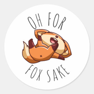 Adesivo Redondo Oh para Fox Sake