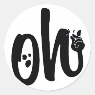 Adesivo Redondo Oh pressão!