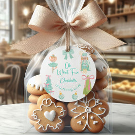 Adesivo Redondo Oh What Fun Mint Nutcracker Birthday