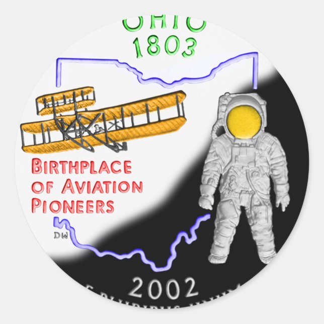 Adesivo Redondo Ohio (Frente)