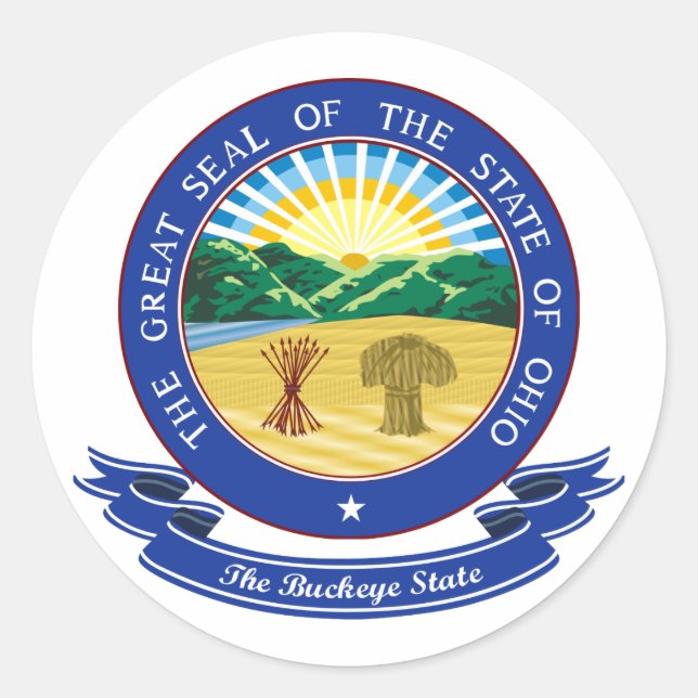 Adesivo Redondo Ohio Seal (Frente)