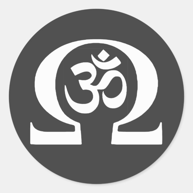 Adesivo Redondo Ohm Om (Frente)