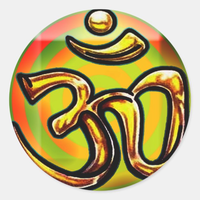 Adesivo Redondo OHM Sticker LARGE (Frente)