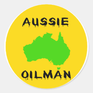 Adesivo Redondo Oilman australiano