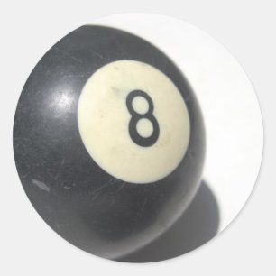 Adesivo Redondo Oito Ball