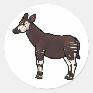 Adesivo Redondo Okapi