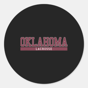 Adesivo Redondo Oklahoma Lacrosse