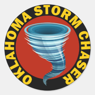 Adesivo Redondo Oklahoma Storm Chaser