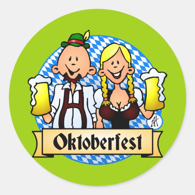 Adesivo Redondo Oktoberfest (Frente)