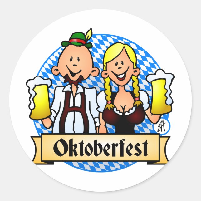 Adesivo Redondo Oktoberfest (Frente)