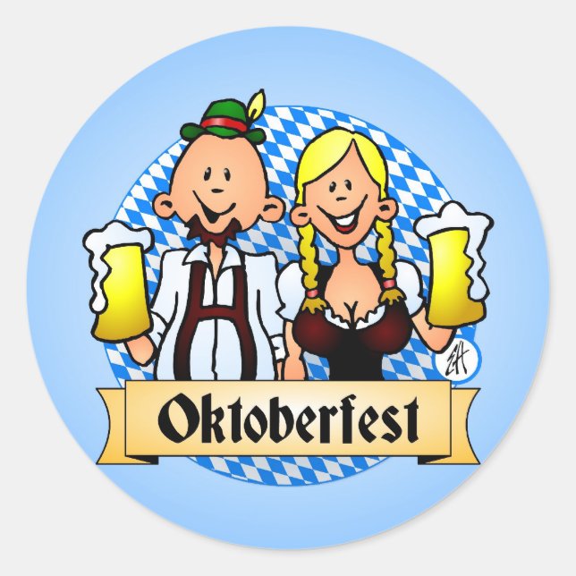 Adesivo Redondo Oktoberfest (Frente)