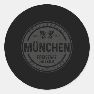 Adesivo Redondo Oktoberfest Mã = Nchen Munique Ger Bavarian