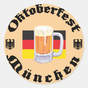 Adesivo Redondo Oktoberfest Munchen
