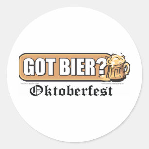 Adesivo Redondo Oktoberfest Tem Bier?