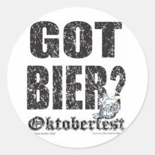 Adesivo Redondo Oktoberfest Tem Bier?