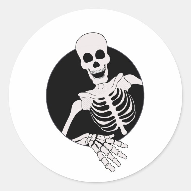 Adesivo Redondo Olá a todos (Frente)