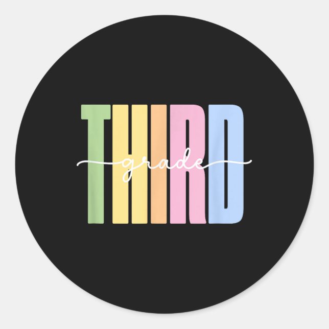 Adesivo Redondo Olá, Camisa De Terceiro Grau - Roupa Para Meninas  (Frente)