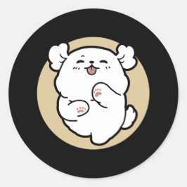 Adesivo Redondo Olá do Lado Barrado