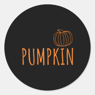 Adesivo Redondo Olá Pumpkin Fall Autumn Pumpkin Spice