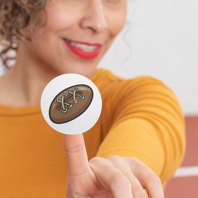 Adesivo Redondo Old Rugby Ball (Criador carregado)