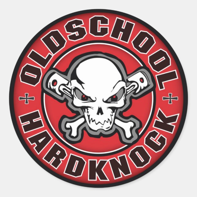 Adesivo Redondo OldSchool Sticker (Frente)